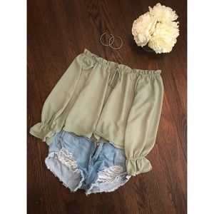 Off the shoulder shirt